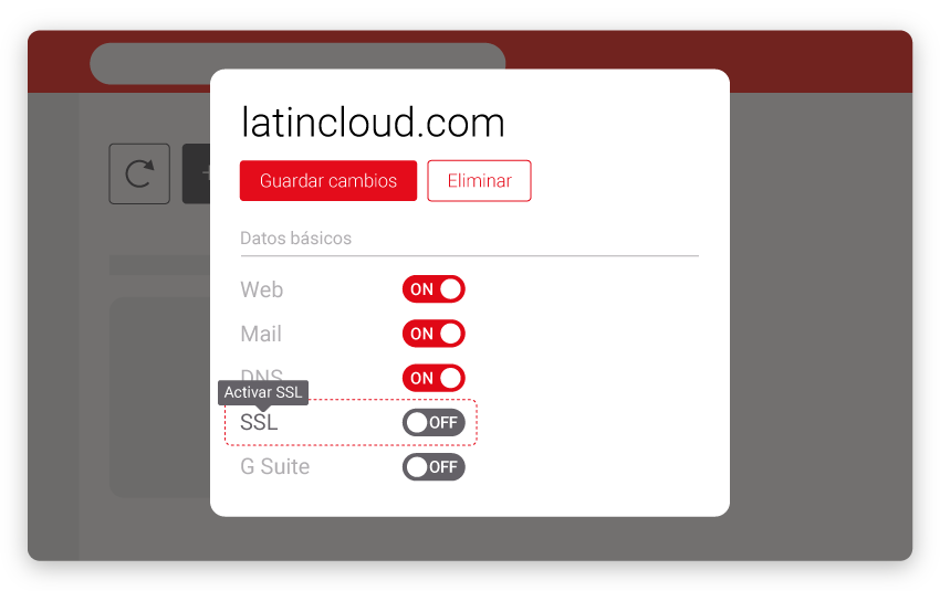 Activa o desactiva el certificado SSL desde tu panel de control