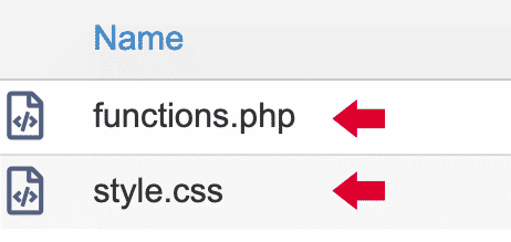 Creación archivos tema hijo