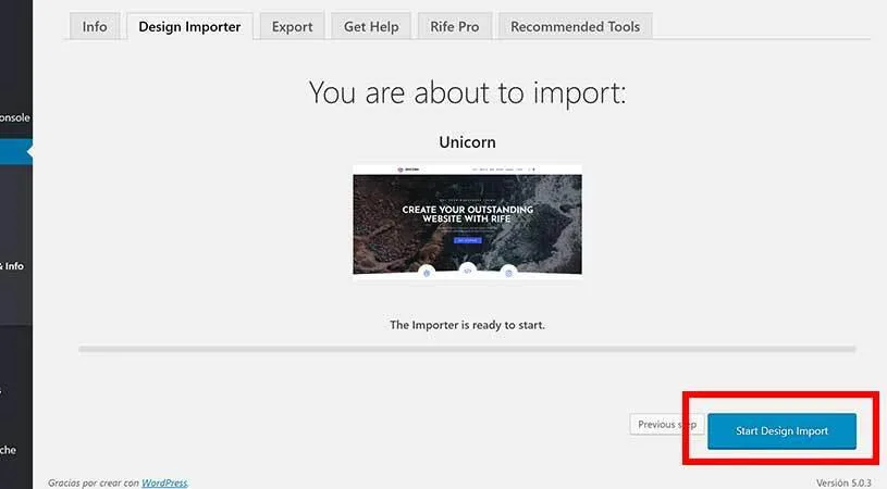 comenzar-importacion-portfolio-wordpress